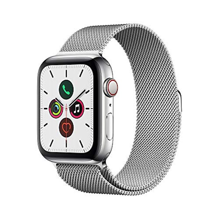Apple Watch Series 5 GPS + Cellular, 44mm   Stainless Steel Case with  Milanese Loop