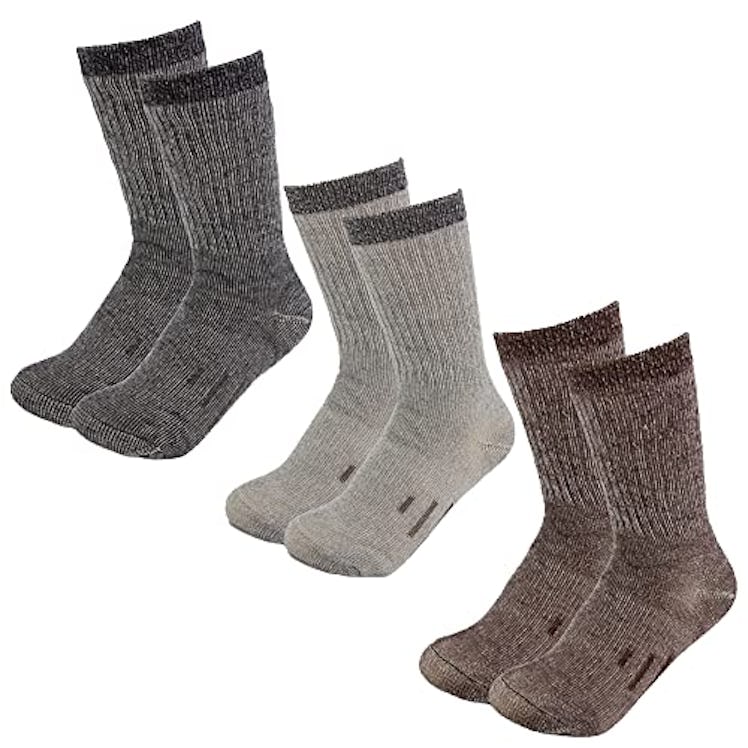 DG Hill Thermal 80% Merino Wool Socks, 3 Pairs