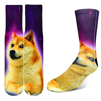 Galaxy Dog Men's Socks by Benefeet