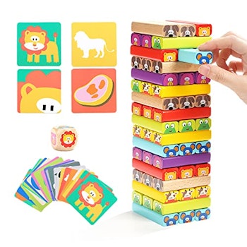 Colored Block Stacking Game by TOP BRIGHT