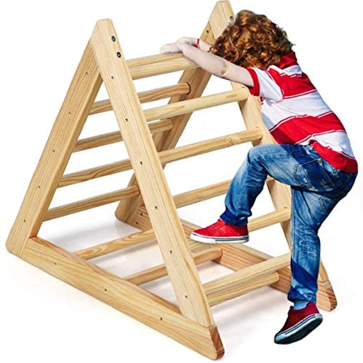 Pikler Triangle Wood Climber by Costzon