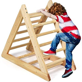 Pikler Triangle Wood Climber by Costzon