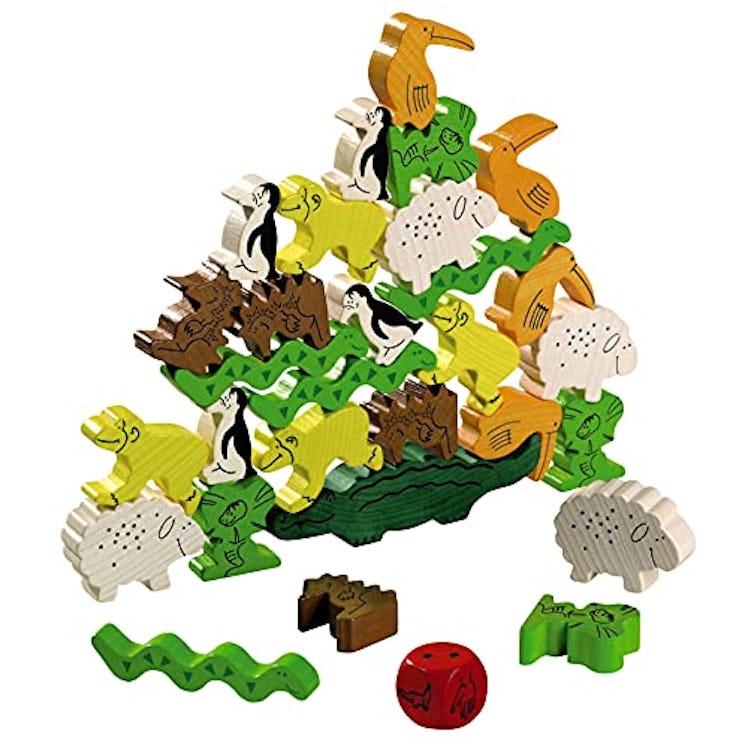 Animal Upon Animal Wooden Stacking Game by Haba