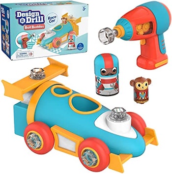 Design & Drill Bolt Buddies Race Car by Educational Insights