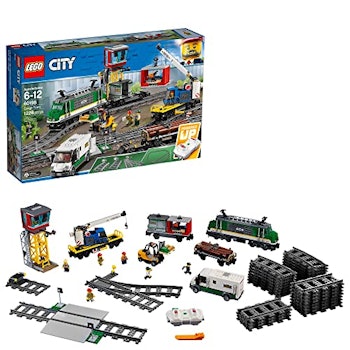 LEGO City Cargo Train 60198 Remote Control Train Building Set by LEGO
