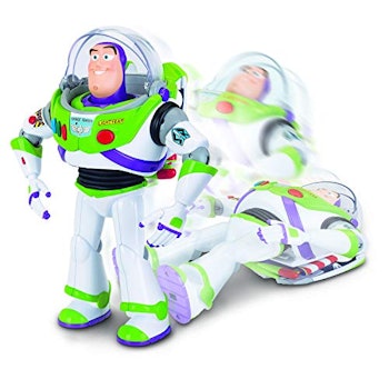 Toy Story 4 Buzz Lightyear with Interactive Drop-Down Action