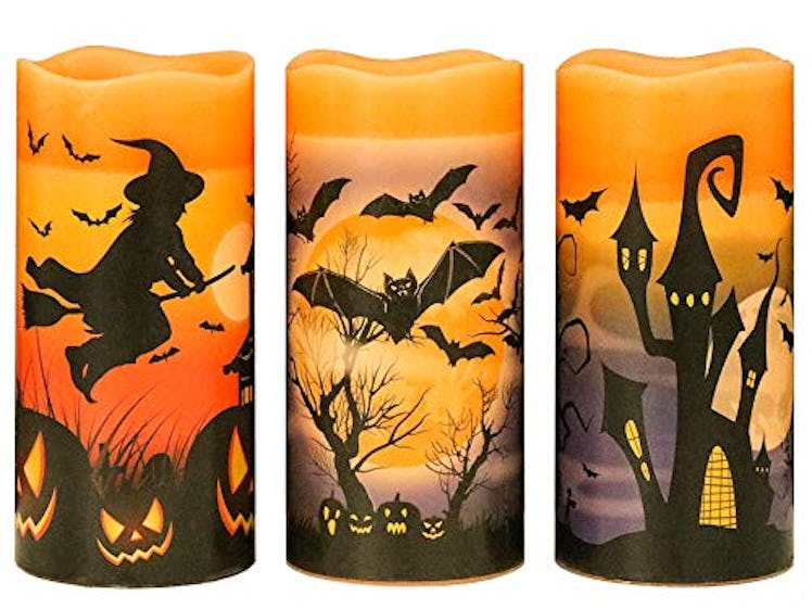 Wondise Halloween Flickering Flameless Candles