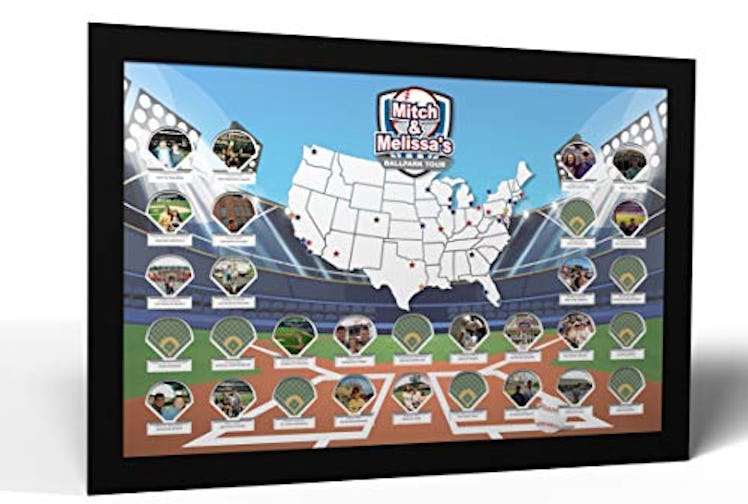Personalized Ballparks Photo Map