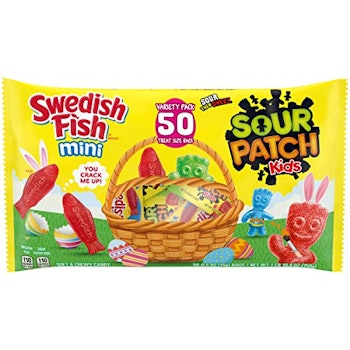 Sour Patch Kids and Swedish Fish Easter Candy Variety Pack, 1.65 lb