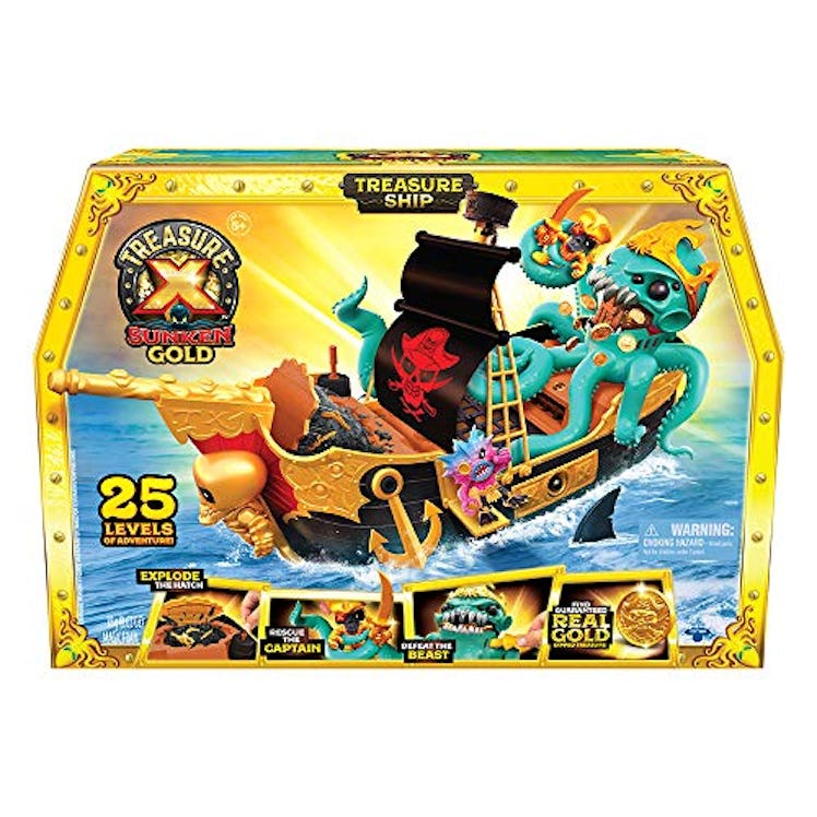 Sunken Gold Treasure Ship Playset by Treasure X