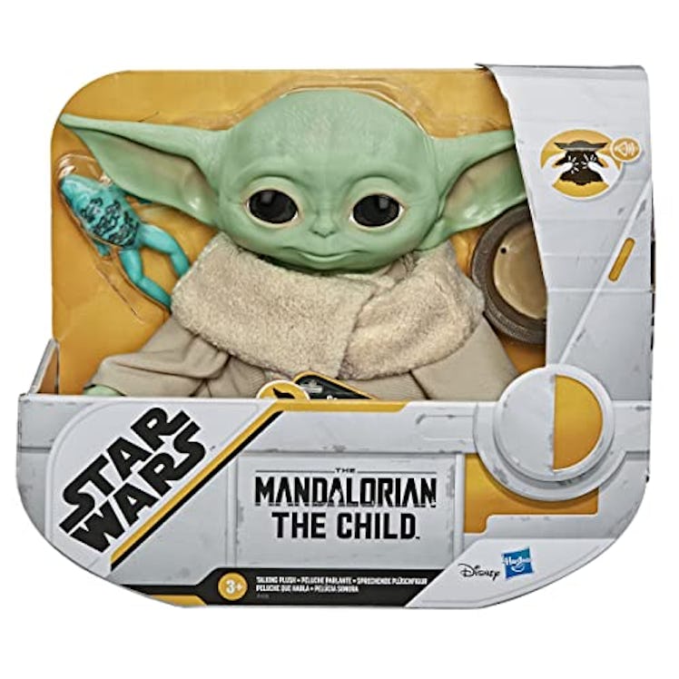 Star Wars The Child Talking Plush Toy with Character Sounds and Accessories, The Mandalorian Toy for...
