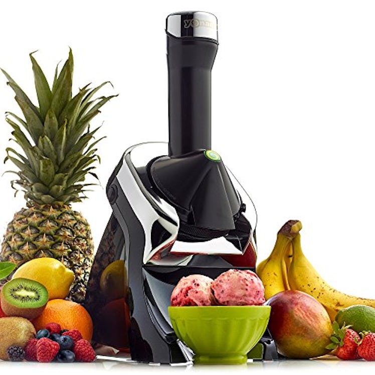 Yonanas 987 Elite Powerful Quiet Healthy Dessert Fruit Soft Serve Maker