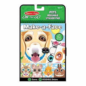 On The Go Make-a-Face Reusable Sticker Pad by Melissa & Doug