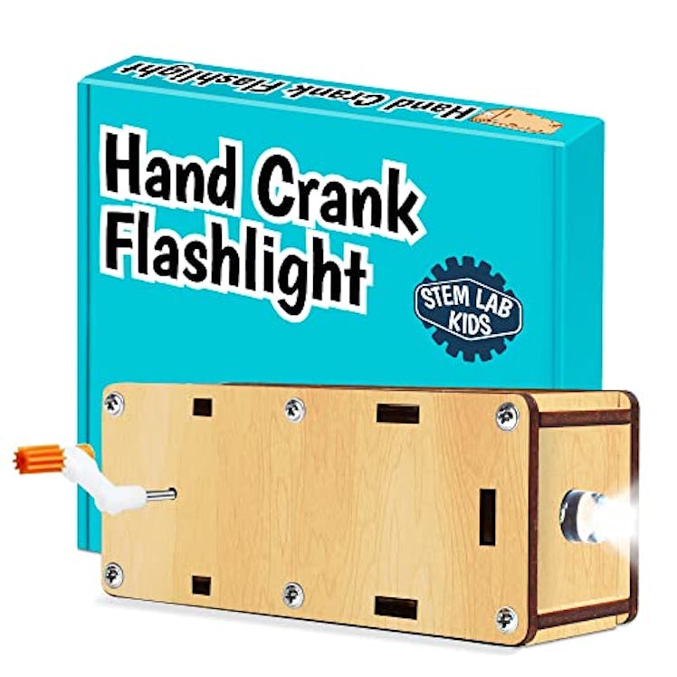 DIY Hand Crank Flashlight STEM Kit by Let's Start Coding