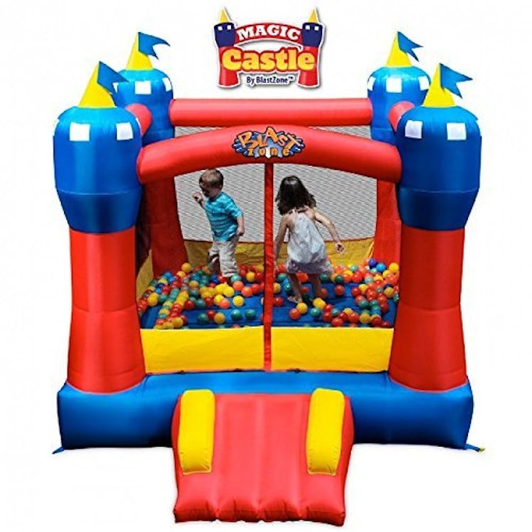 Magic Castle Inflatable Kids' Bounce House with Blower by Blast Zone