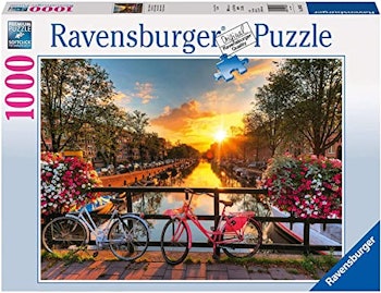 Bicycles in Amsterdam 1000 Piece Jigsaw Puzzle by Ravensburger