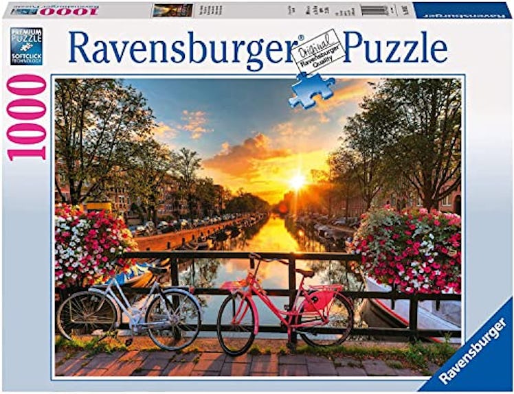 Bicycles in Amsterdam 1000 Piece Jigsaw Puzzle by Ravensburger