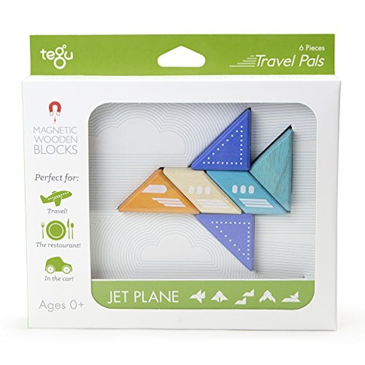 Jet Plane Magnetic Block Set by Tegu