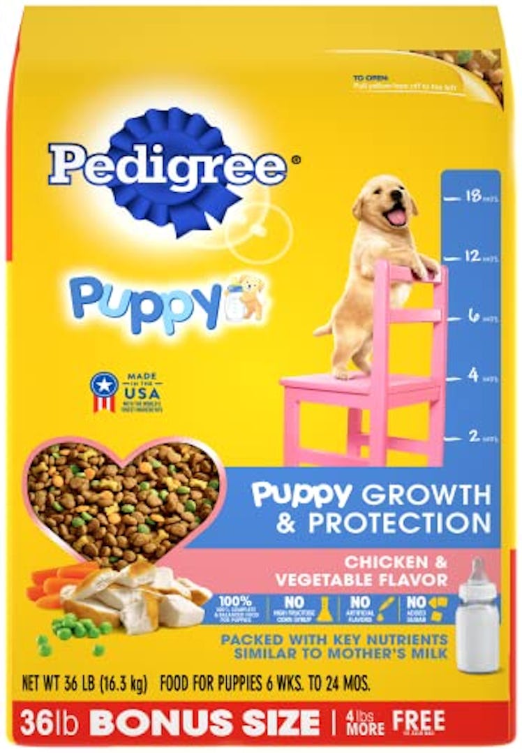 Pedigree Puppy Growth & Protection Dry Dog Food Chicken & Vegetable Flavor