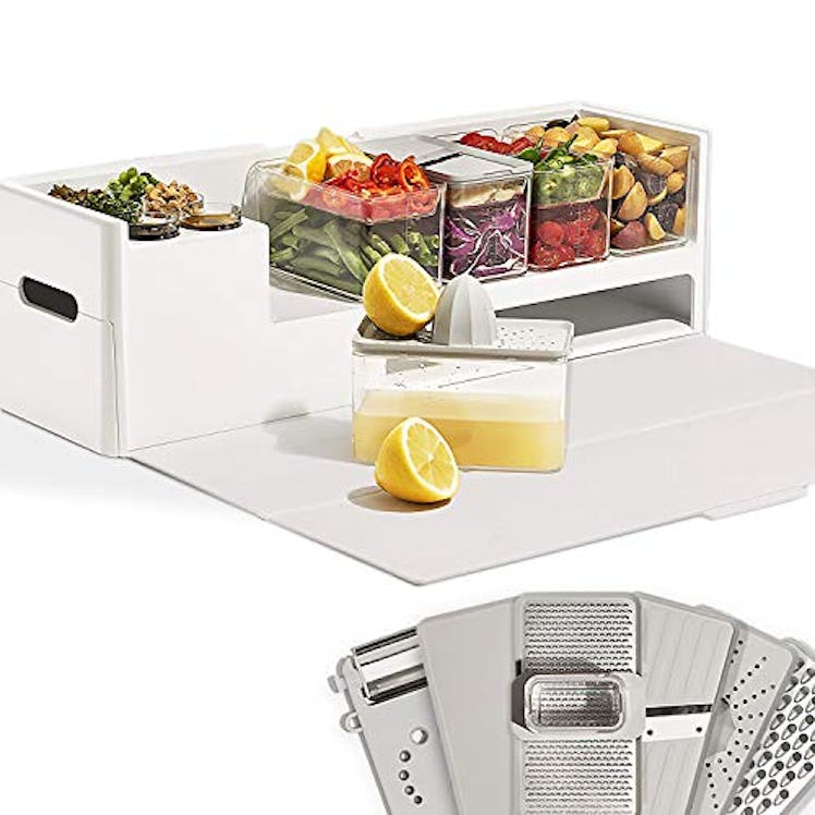 Prepdeck Meal Prep Station - Ultimate Kitchen Organizer