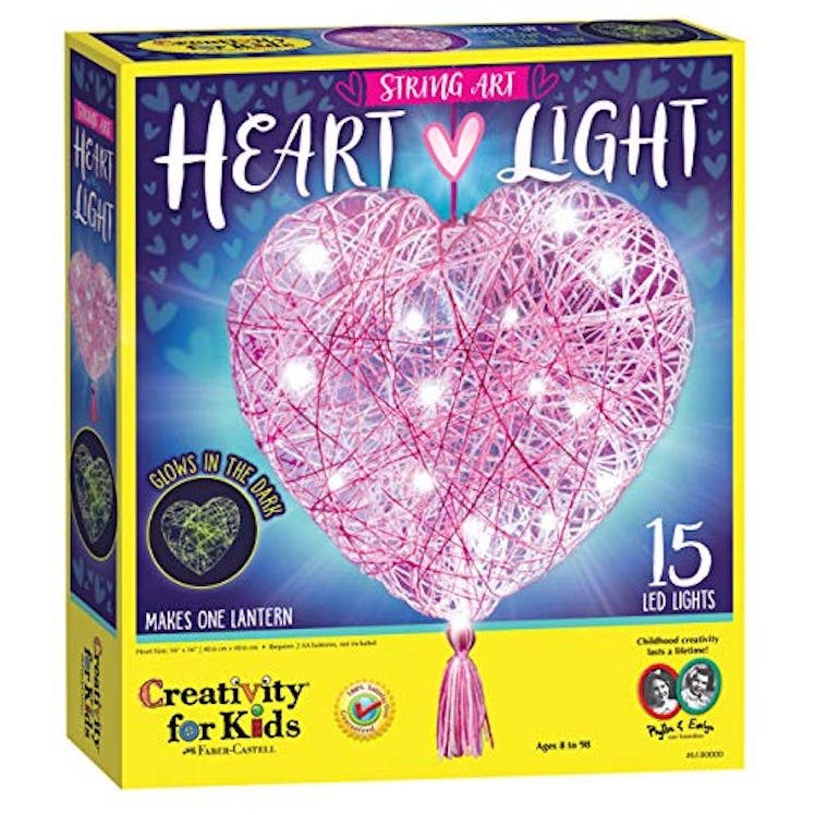 Heart Shaped String Art Lantern by Creativity for Kids