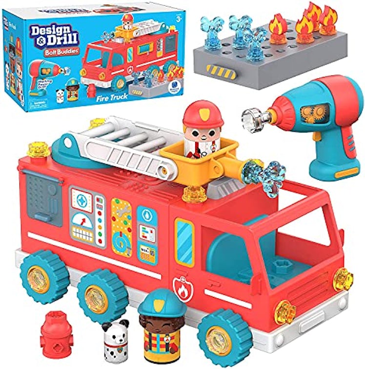 Design & Drill Bolt Buddies Fire Truck by Educational Insights