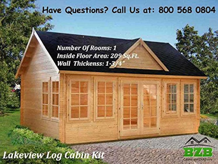 Lakeview Log Cabin Kit by BZBCabins.com