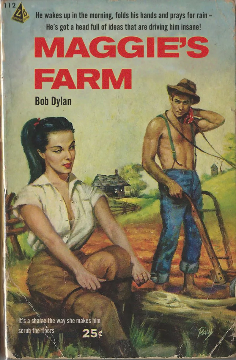 Pulp Paperbacks Classic Songs Reimagined as Vintage Pulp Book Covers