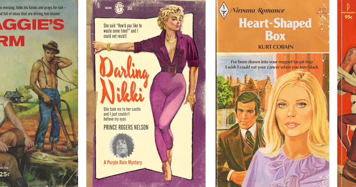 Pulp Paperbacks Classic Songs Reimagined as Vintage Pulp Book Covers