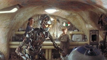C-3PO with his creator in 'The Phantom Menace.'