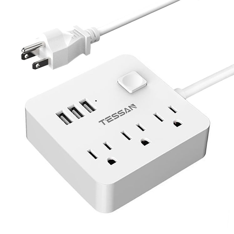 Power Strip 3 USB 3 Outlet, Desktop Charging Station 5 ft Extension Cord for Cruise Ship Accessories...