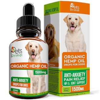Pets Primal Hemp Oil for Dogs and Cats - 1500 Mg