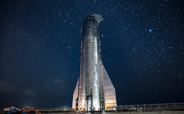 The Starship Mk.1 at the Boca Chica facility in Texas.