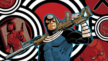 Cover art from Marvel's BULLSEYE (2017) #1 by Dave Johnson.