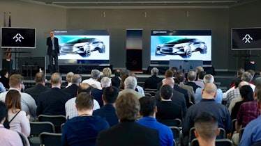 Faraday Future SVP of Product Strategy, Nick Sampson, discussing the company's next cars.