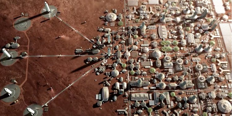 spacex mars colony