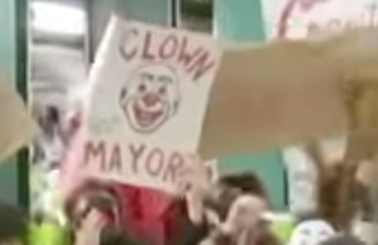 A few of the signs that can be seen in the video.