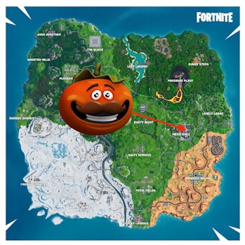 Fortnite Fortbyte 59 Where To Use The Durrr Emoji Inside A Pizza Pit