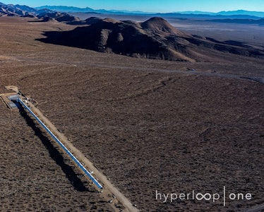 The "DevLoop" is at Hyperloop One's Nevada development site.
