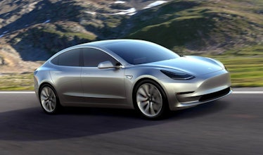 The Tesla Model 3.