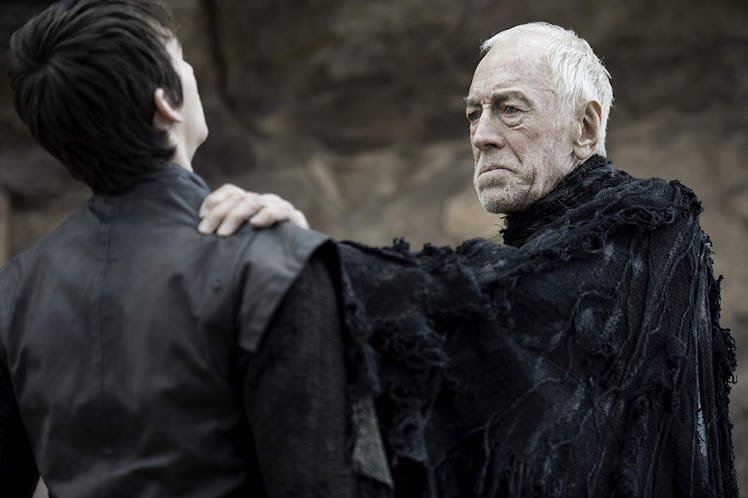 Isaac Hempstead Wright and Max Von Sydow on 'Game of Thrones'