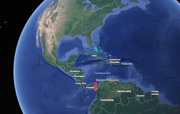 darien gap map coyotes