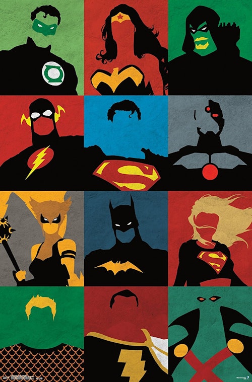 Trends International Justice League Minimalist Wall Poster 22.375" x 34"