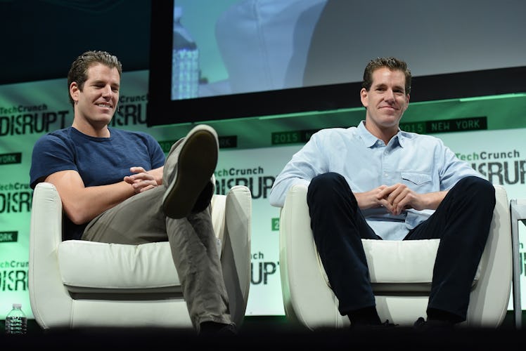 Tyler Winklevoss (L) and Cameron Winklevoss.