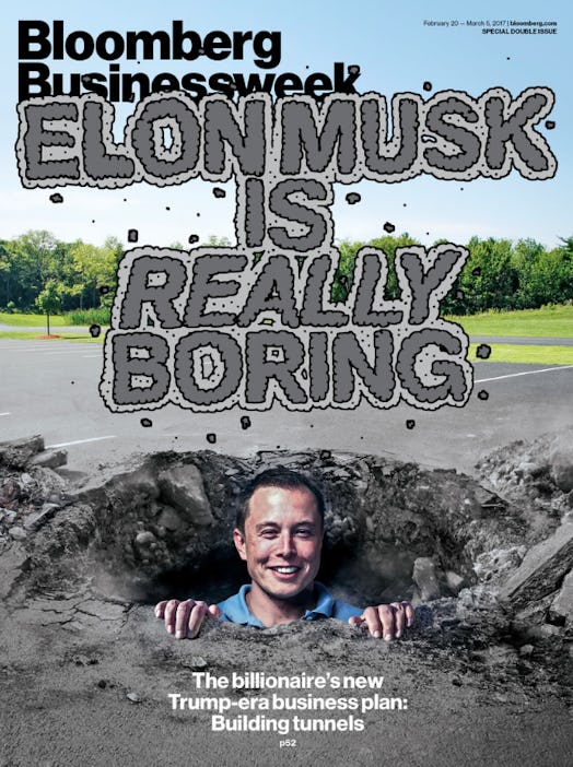 Bloomberg Businessweek had Elon Musk Tesla and SpaceX CEO on its cover to discuss the entrepreneur's...