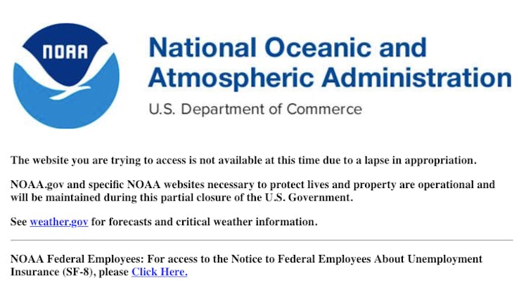 The National Oceanic and Atmospheric Administration's page that usually shows the WMM was offline as...