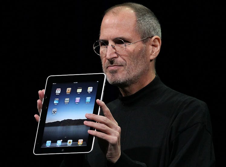 Steve Jobs introducing the iPad in 2010.