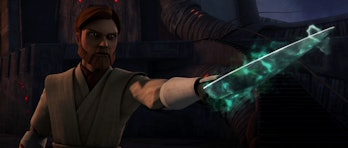 Obi-Wan with the Dagger of Mortis