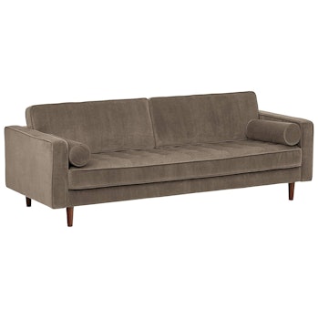 Rivet Aiden Tufted Mid-Century Modern Velvet Bench Seat Sofa Couch