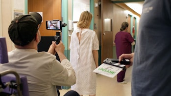 Steven Soderbergh uses an iPhone to shoot 'Unsane' in June 2017.